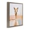 Stupell Industries Rustic Llama Portrait Framed Floater Canvas Wall Art